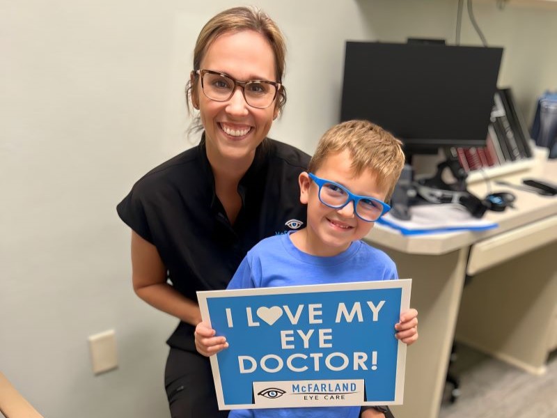 Dr. Rook with a patient