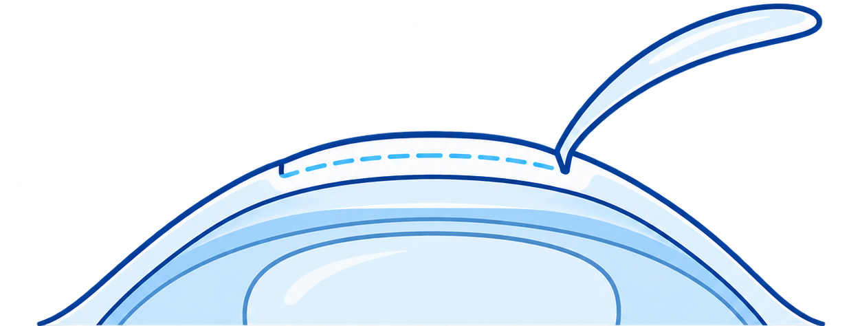 A Thin Flap Is Created